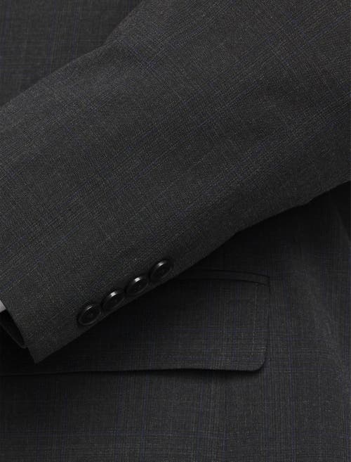 Oak Hill By Dxl Jacket Relaxer Windowpane Suit Jacket In Grey