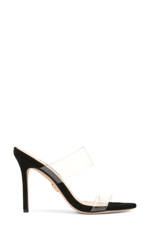 Veronica Beard Asha Sandal In Black/clear