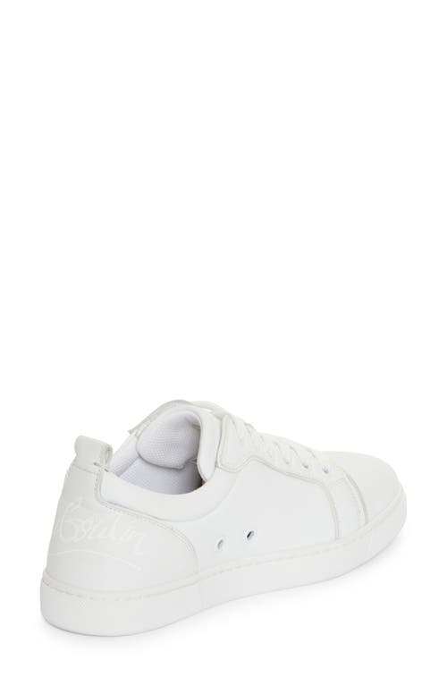 Christian Louboutin Fun Louise Junior Low Top Sneaker In White