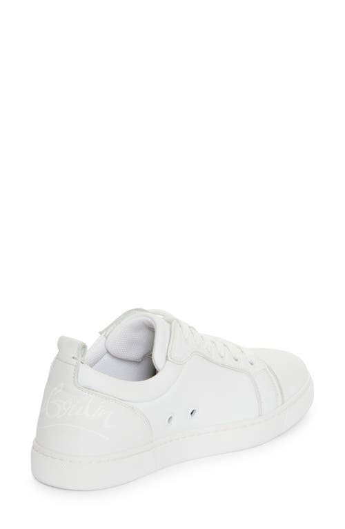 Shop Christian Louboutin Fun Louise Junior Low Top Sneaker In White