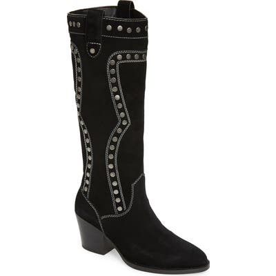 Coach Payton Knee High Western Boot- Black