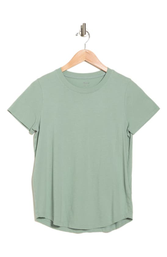 Shop Madewell Vintage Crewneck Cotton T-shirt In Frosted Sage