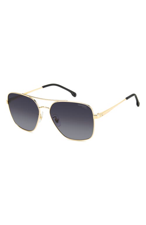 Shop Carrera Eyewear 60mm Gradient Square Sunglasses In Gold/grey Shaded