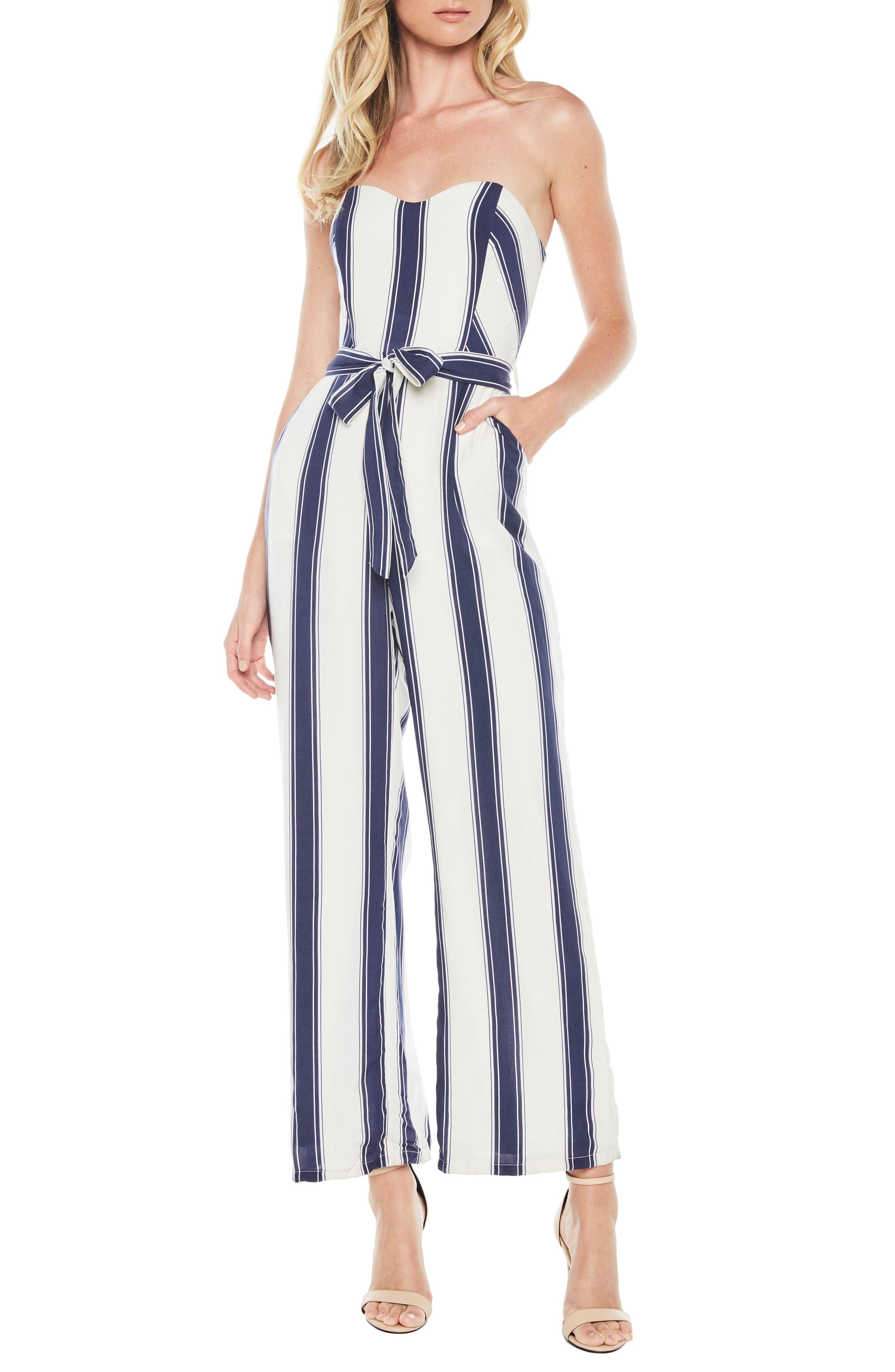 nordstrom strapless jumpsuit