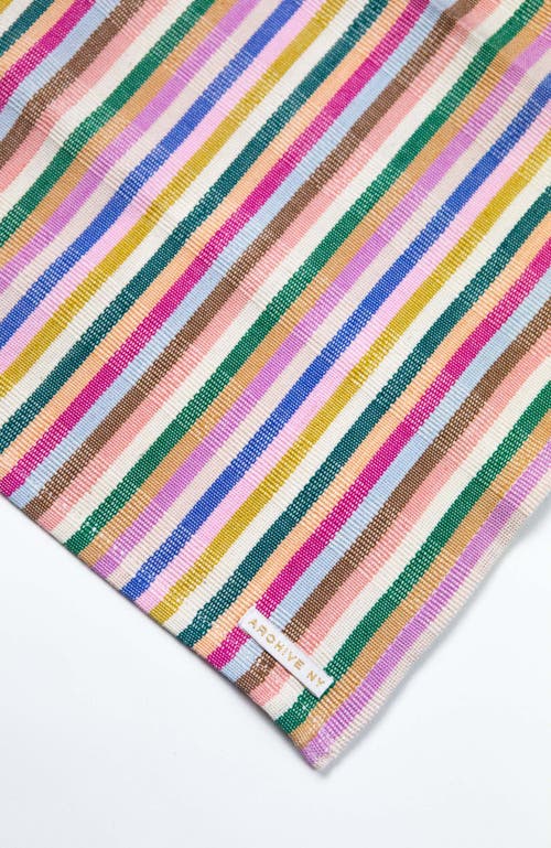 ARCHIVE NEW YORK ARCHIVE NEW YORK VALENTINA RAINBOW STRIPED HANDWOVEN COTTON PLACEMATS, SET OF 4 