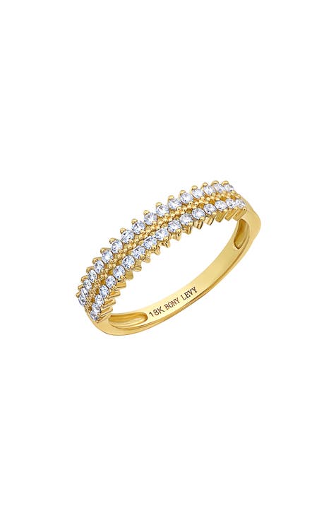 18K Gold Mykonos Diamond Pavé Ring - 0.35ctw (Nordstrom Exclusive)