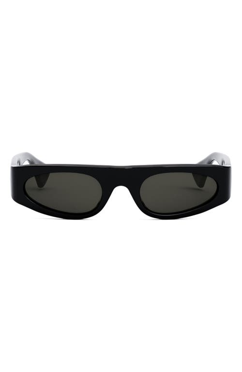Celine Bold 3 Dots Rectangular Sunglasses In Grey