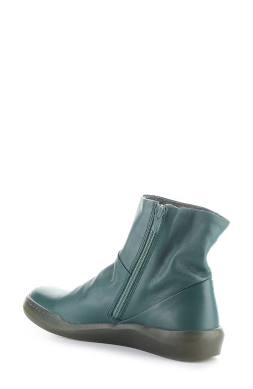 Shop Softinos By Fly London Bler Bootie In Teal Smooth Leather