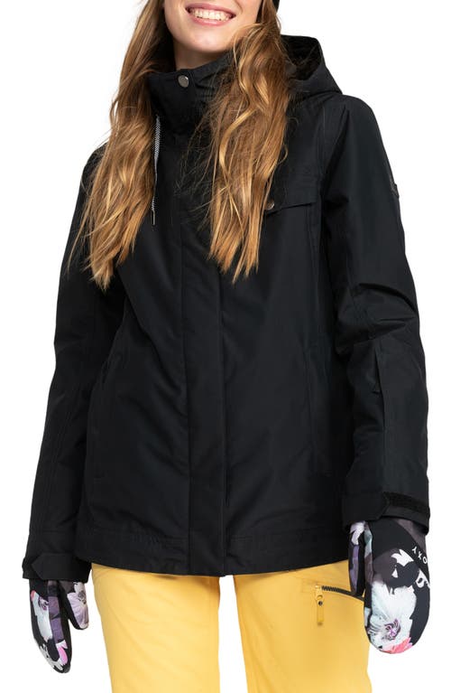 Billie Waterproof Insulated Snow Jacket in True Black
