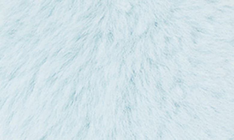 Shop Dearfoams Novelty Faux Fur Bridal Slide In Blue