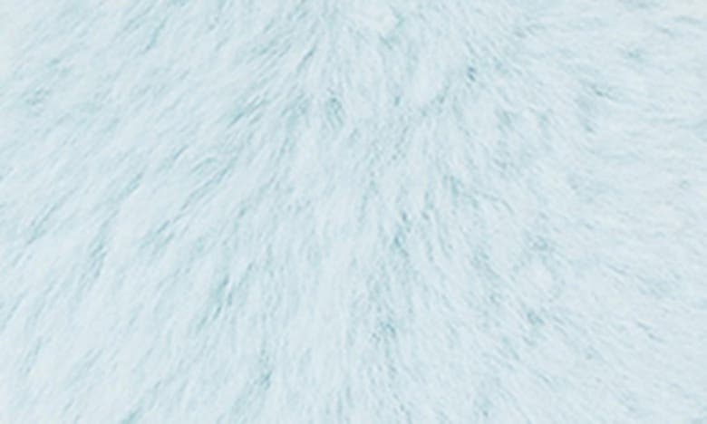 Dearfoams Novelty Faux Fur Bridal Slide In Blue