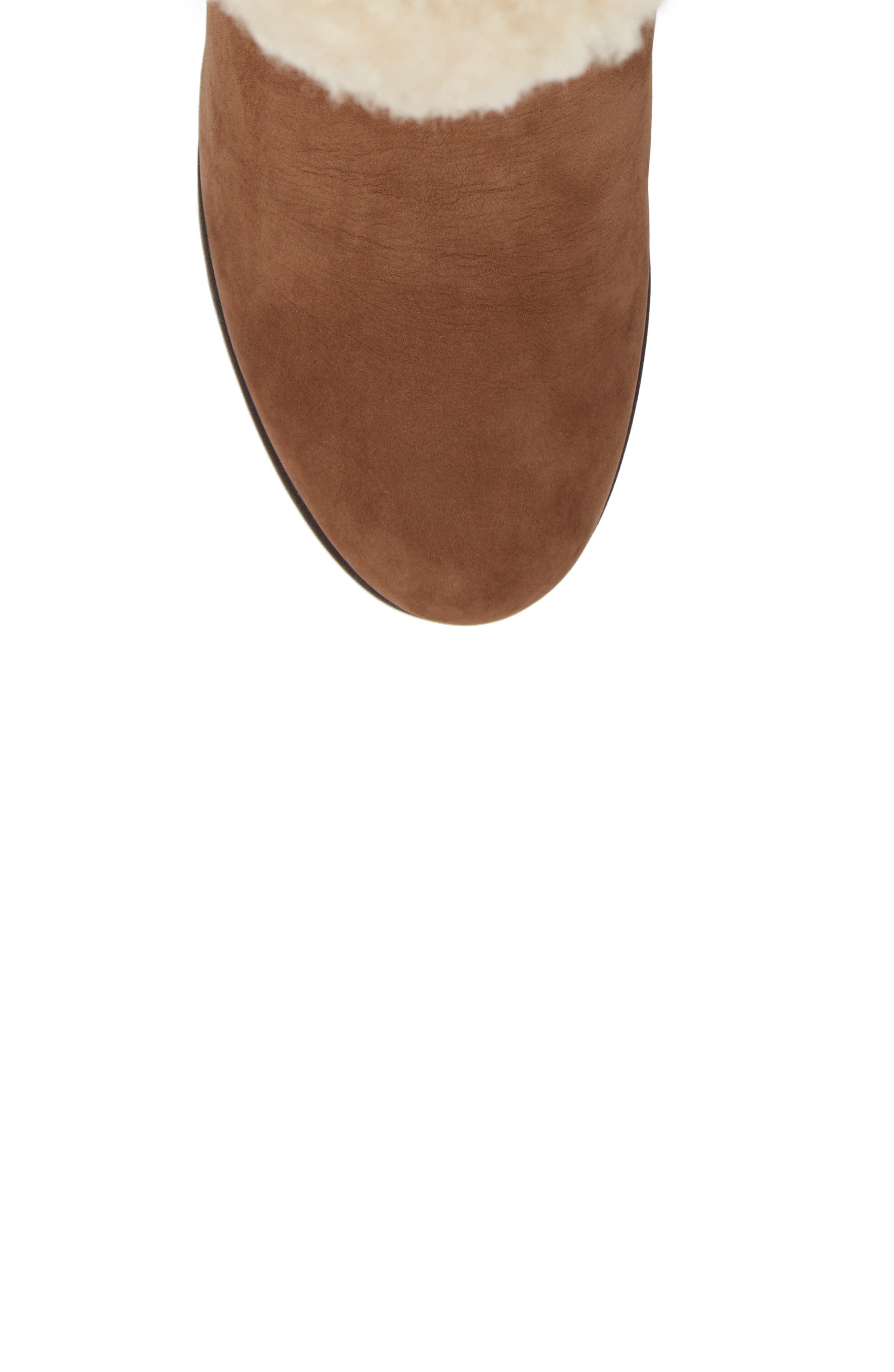 edelina uggpure leather & suede wedge boot