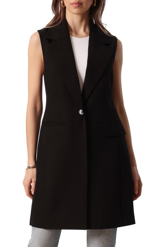 Bagatelle One-button Suiting Vest In Black