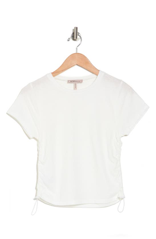 Bcbgeneration Short Sleeve Drawcord T-shirt In White | ModeSens