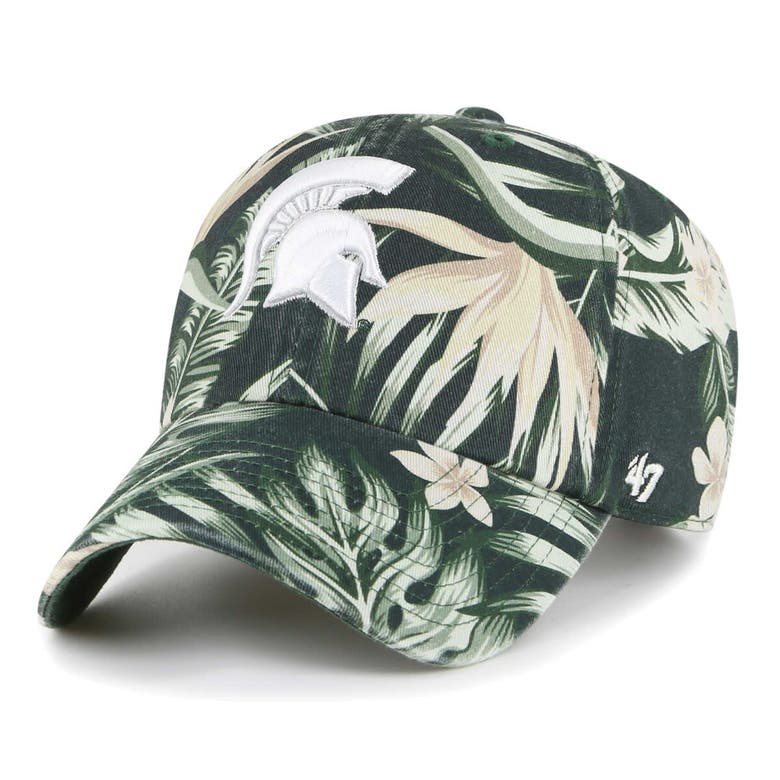 Shop 47 ' Green Michigan State Spartans Tropicalia Clean Up Adjustable Hat