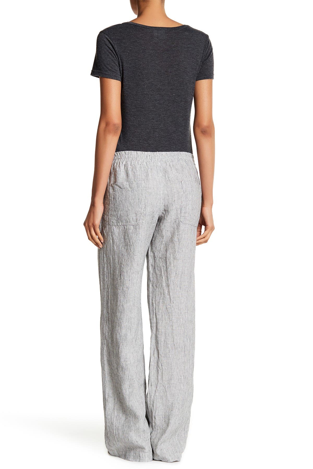 Allen Allen Linen Wide Leg Pants Nordstrom Rack
