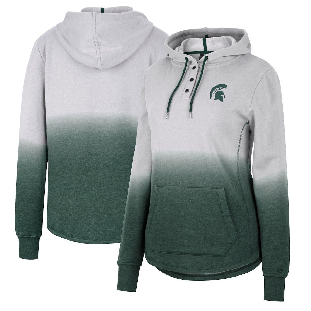 Michigan State Spartans Stadium Athletic Women's Arched Name Full-Zip Hoodie - Black, Size: Medium