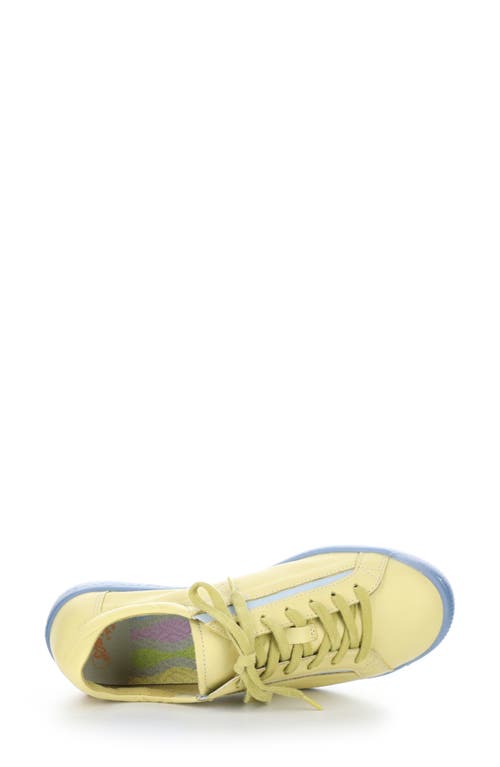 Shop Softinos By Fly London Iddy Sneaker In 007 Light Yellow/blue