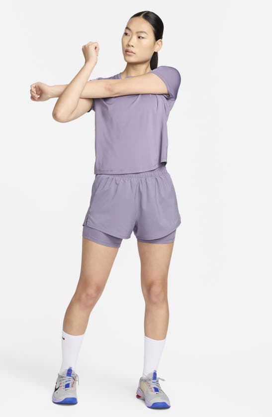 Shop Nike Dri-fit High Waist Shorts In Daybreak