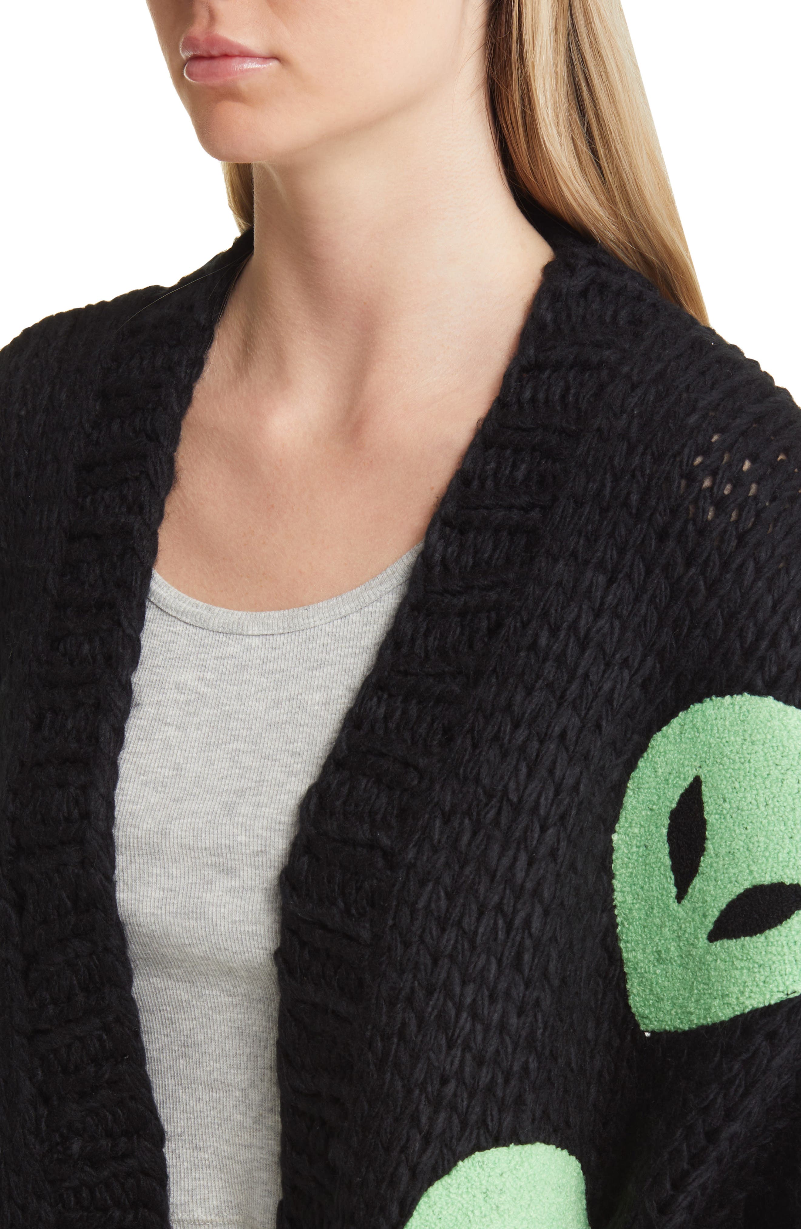 Dressed in Lala Visionary Alien Cardigan Nordstrom