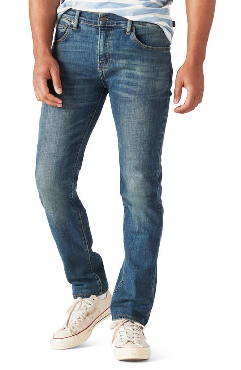 LUCKY BRAND Mens Blue Slim Fit Denim Jeans W34/ L32