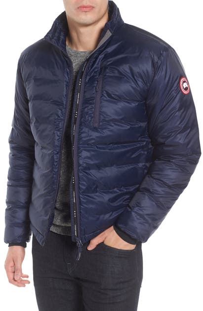 Canada Goose 'lodge' Slim Fit Packable Windproof 750 Down Fill Jacket In Admiral Blue