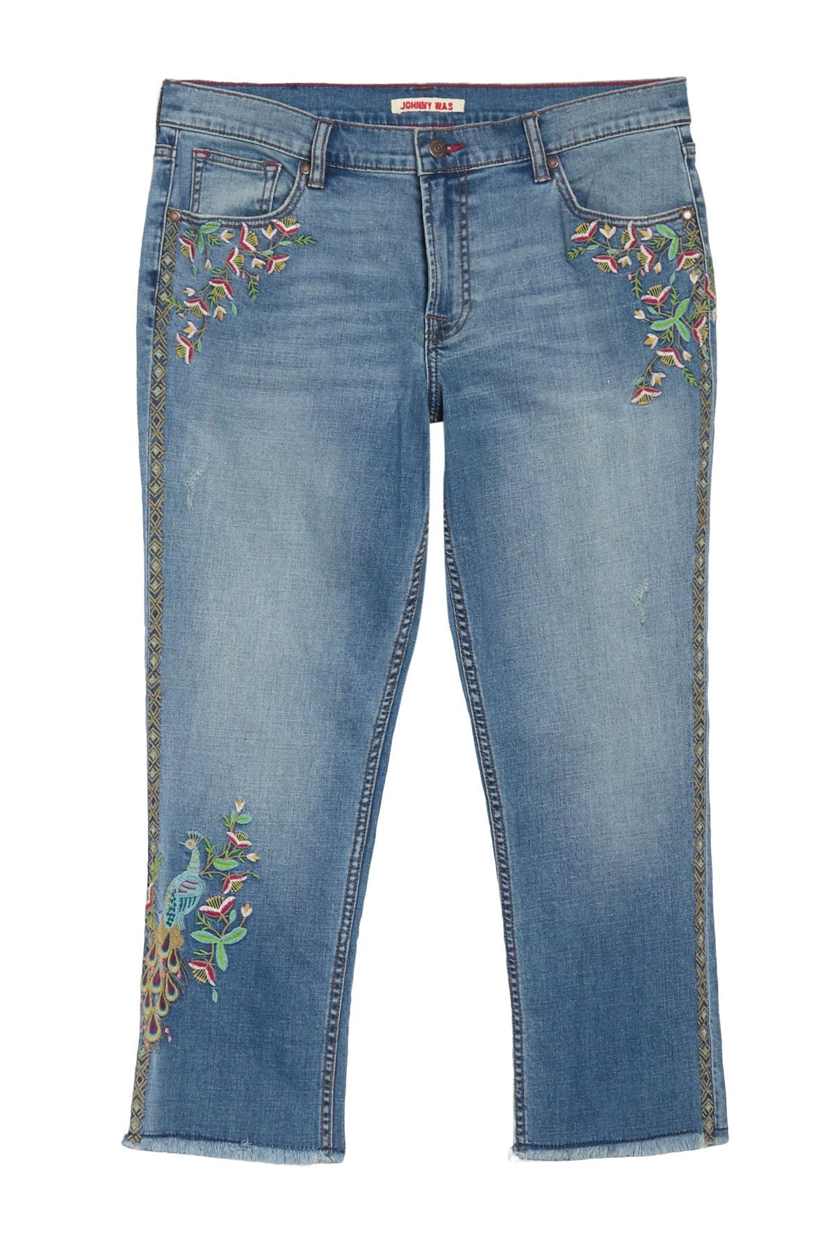 johnny was embroidered jeans