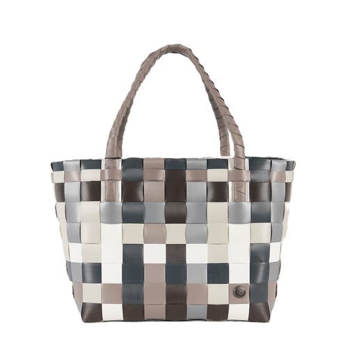 Handed By Paris Recycled Plastic Tote Bag In Mixed Naturals