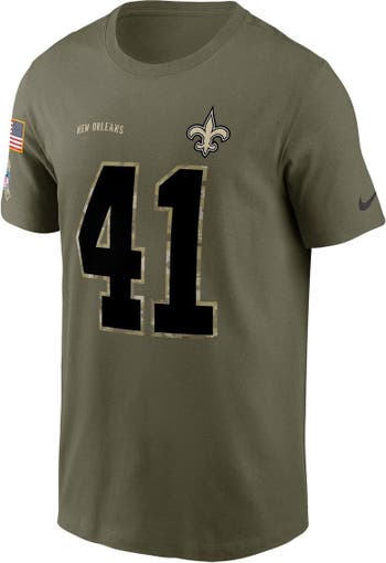 Nike Men's Nike Alvin Kamara Olive New Orleans Saints 2022 Salute To  Service Name & Number T-Shirt
