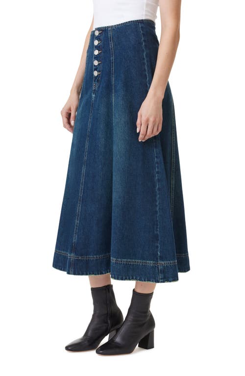 Shop Habitual Denim Midi Skirt In Tide