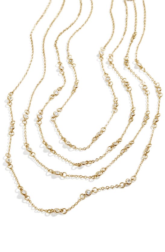 Shop Baublebar Elsie Multistrand Necklace In Gold