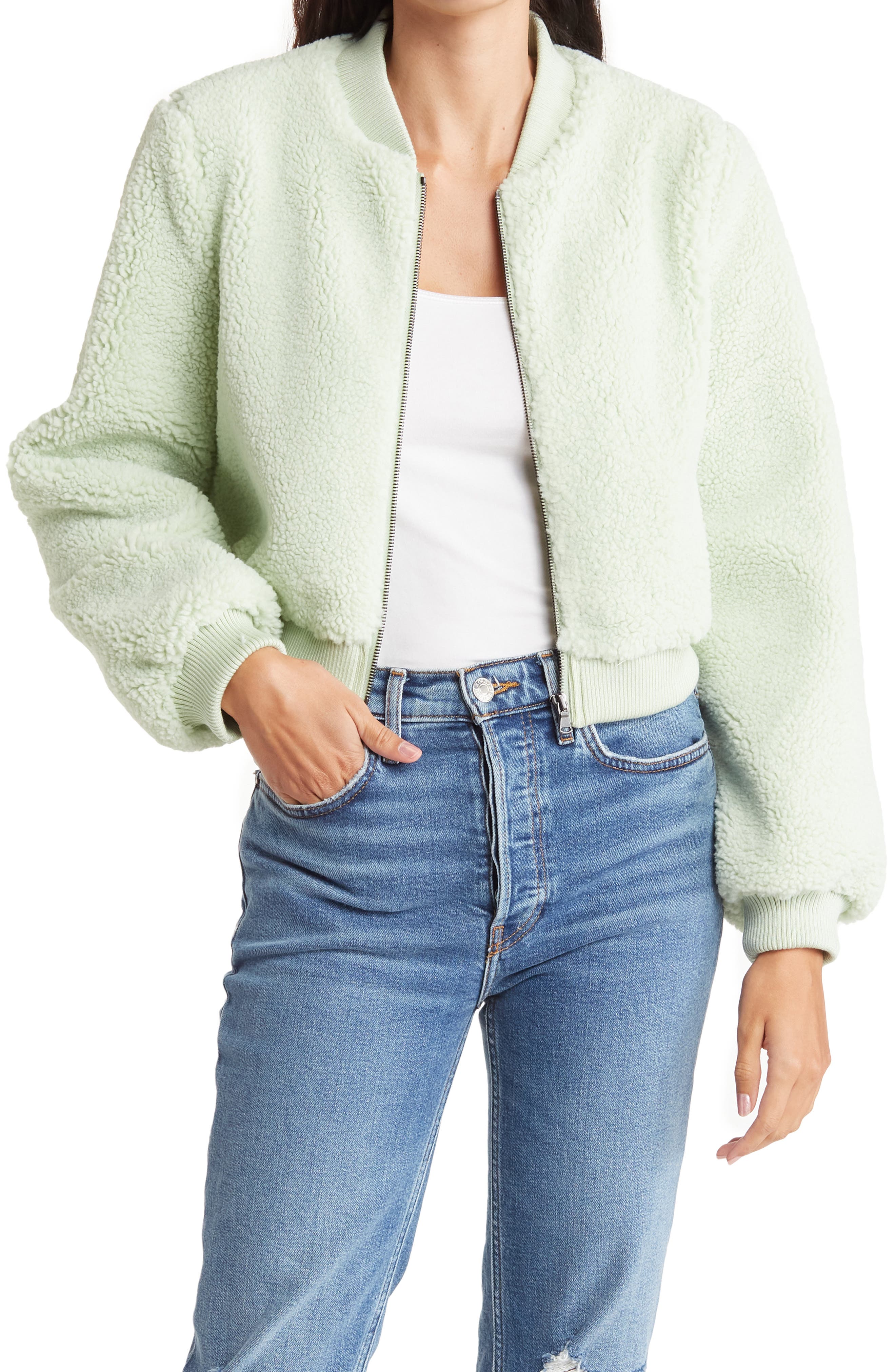 Toccin Faux Fur Bomber Jacket 