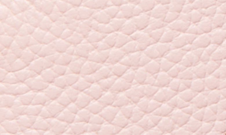 Shop Tory Burch Miller Top Zip Leather Card Case In Cotton Candy