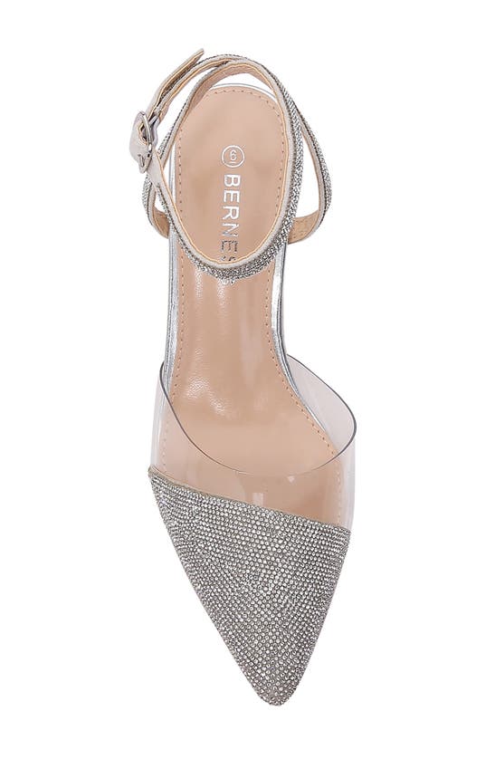 Shop Berness Barbara Rhinestone Pump In Silver