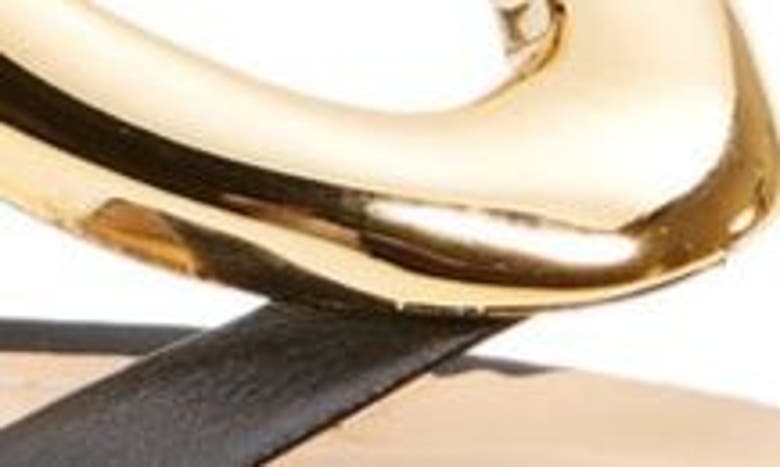 Shop Cecelia New York Melissa Slide Sandal In Black Gold