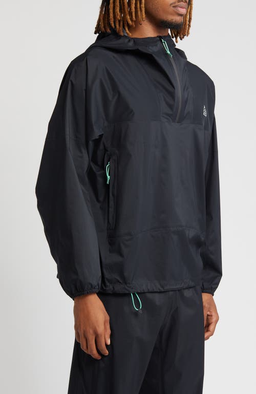 Shop Nike Acg Trail Snacks Storm-fit Adv Quarter Zip Pullover In Black/reflective Silver