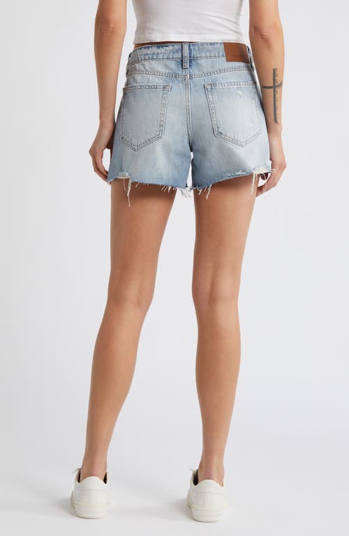 Hidden Jeans Mid Rise Denim Cutoff Shorts In Light Wash