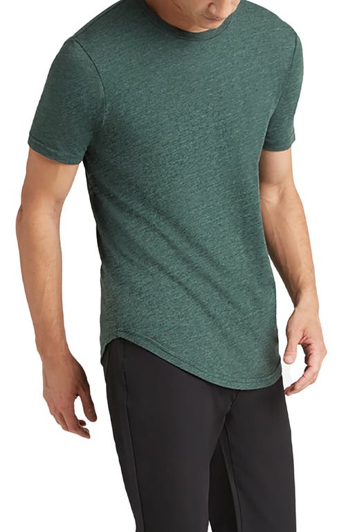 Shop Goodlife Scallop Crewneck T-shirt In Evergreen