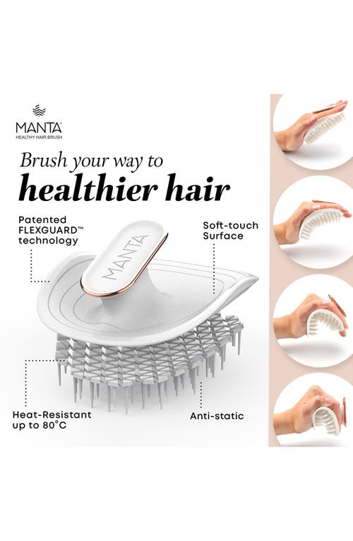 Manta Healthy Hair Brush In White