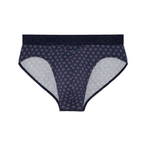 HOM Cyrus HO1 Mini Brief in Navy Print 