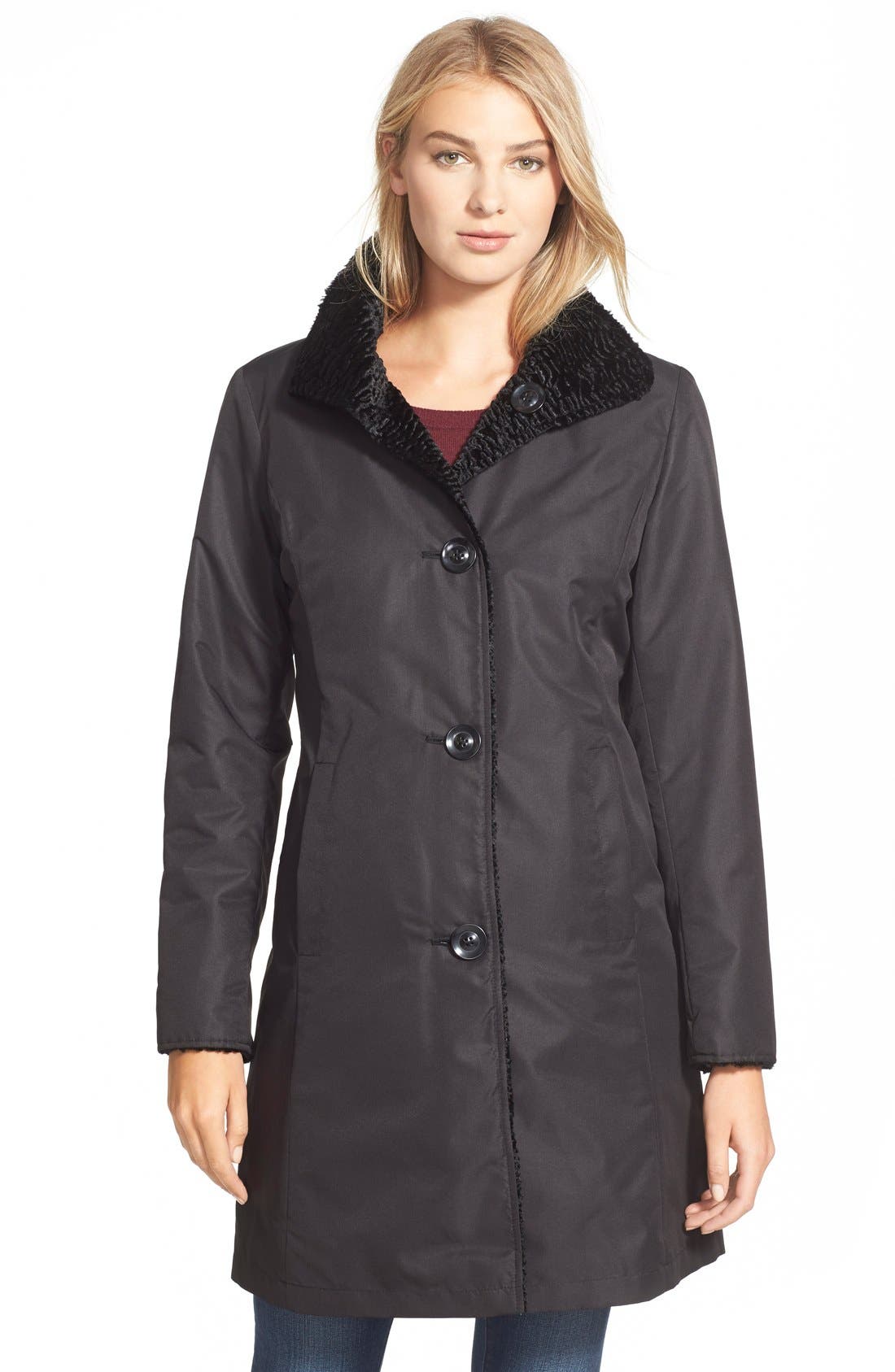 Ellen Tracy Reversible Faux Persian Lamb Fur Coat Nordstrom