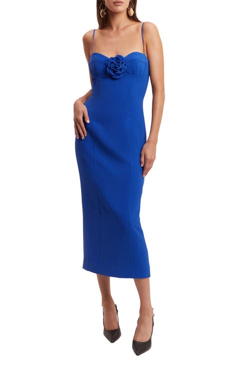 Women's Blue Midi Dresses