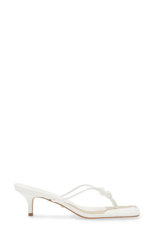 Shop Schutz Poppy Stiletto Flip Flop In White