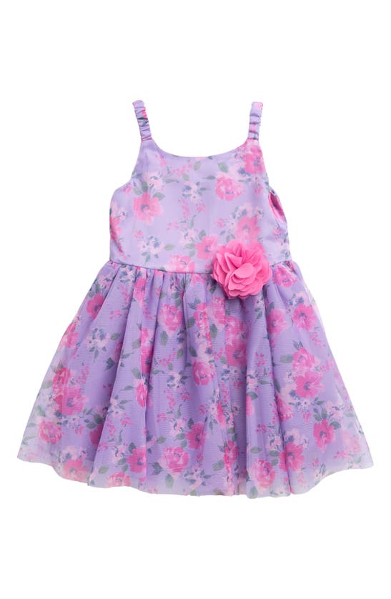Jessica Simpson Kids' Rosette Dress In Lavender