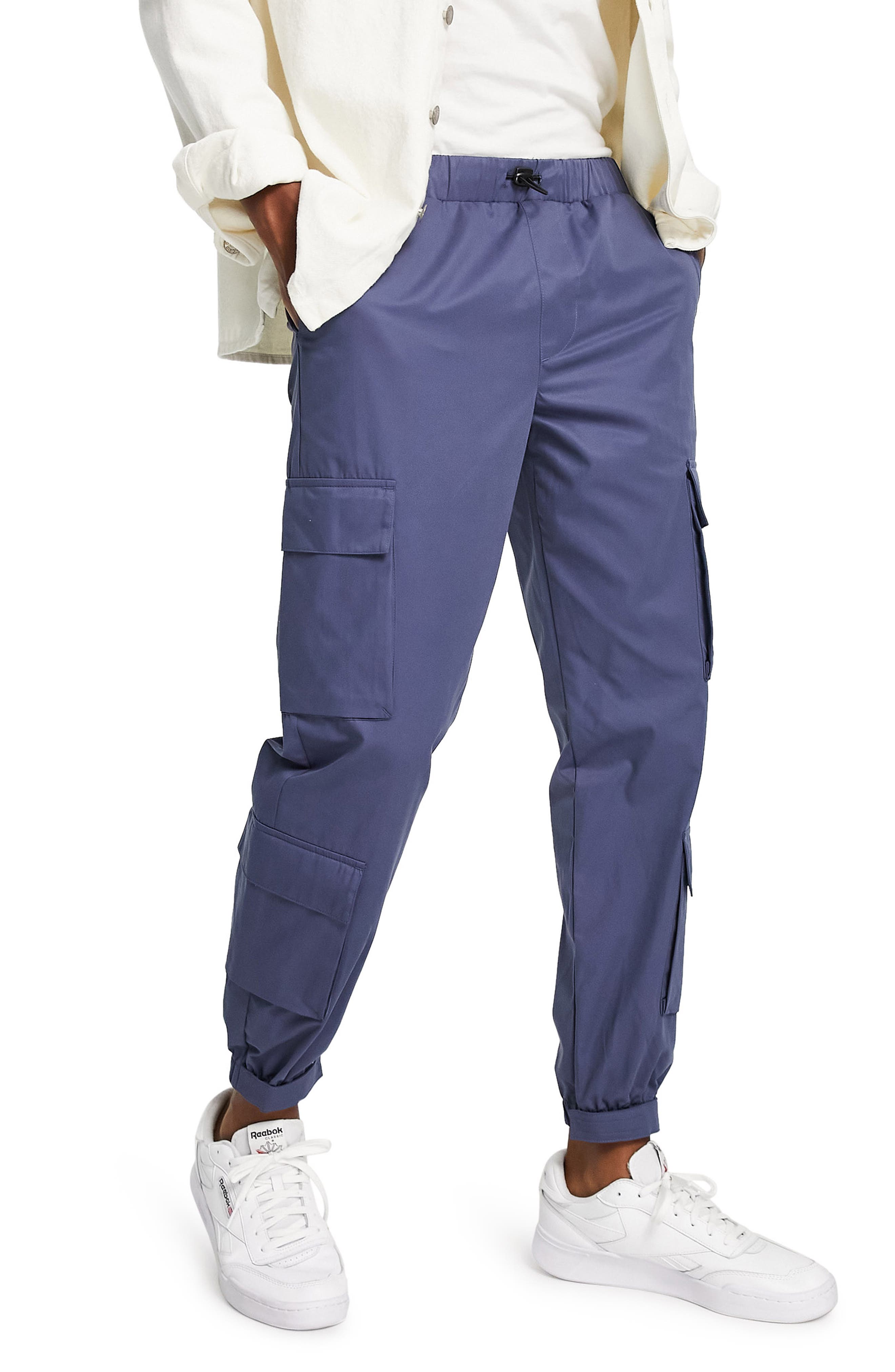 cargo pants for men blue