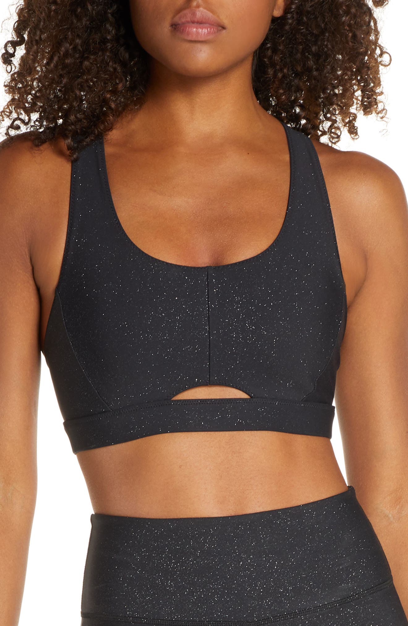 glitter sports bra