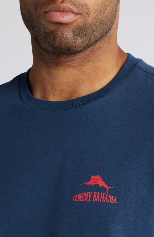 Shop Tommy Bahama Six Pack Labs Long Sleeve Graphic T-shirt In Navy