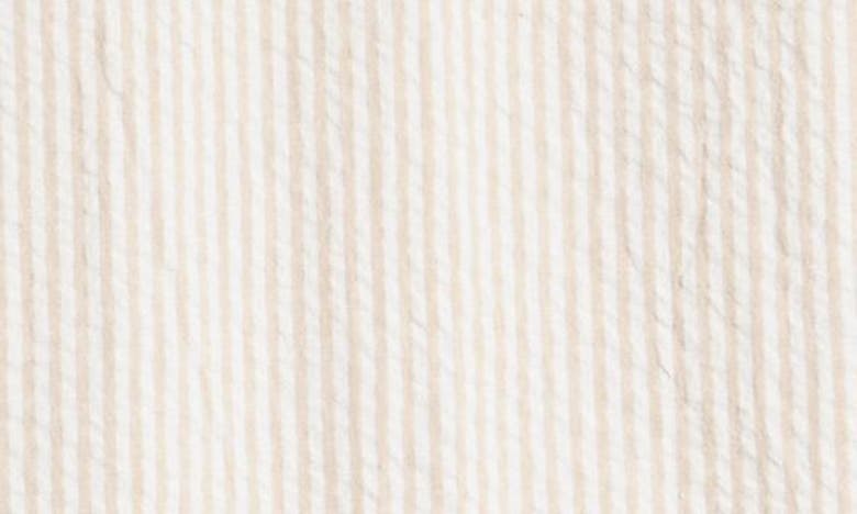 Shop Nordstrom Kids' Seersucker Dress Pants In Beige Hummus Pin Stripe