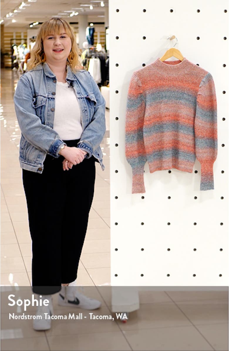 Stripe Space Dye Sweater, sales video thumbnail