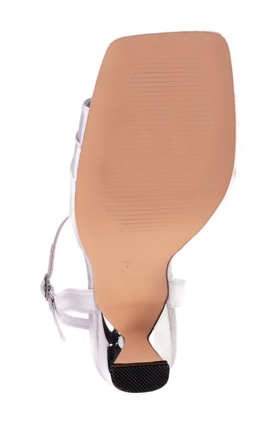 Lady Couture Lilly Flare Heel Sandal In Silver